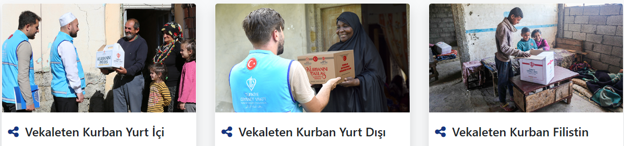 TDV Bağış Kategorileri Bannerı